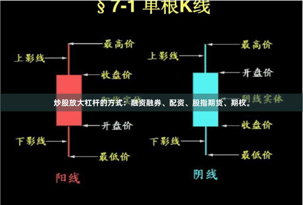 炒股放大杠杆的方式：融资融券、配资、股指期货、期权。