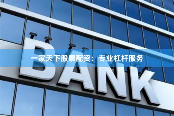 一家天下股票配资:专业杠杆服务